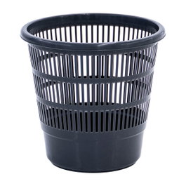Plastiken Corbeille à papier Grille Noir 16 L