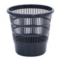 Plastiken Corbeille à papier Grille Noir 16 L