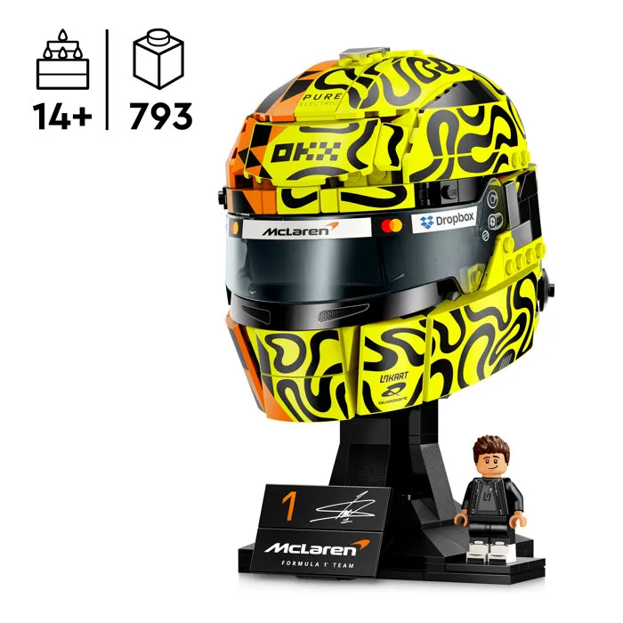 LEGO Editions Casque de Lando Norris McLaren Mastercard F1 Team - Maquette Collector