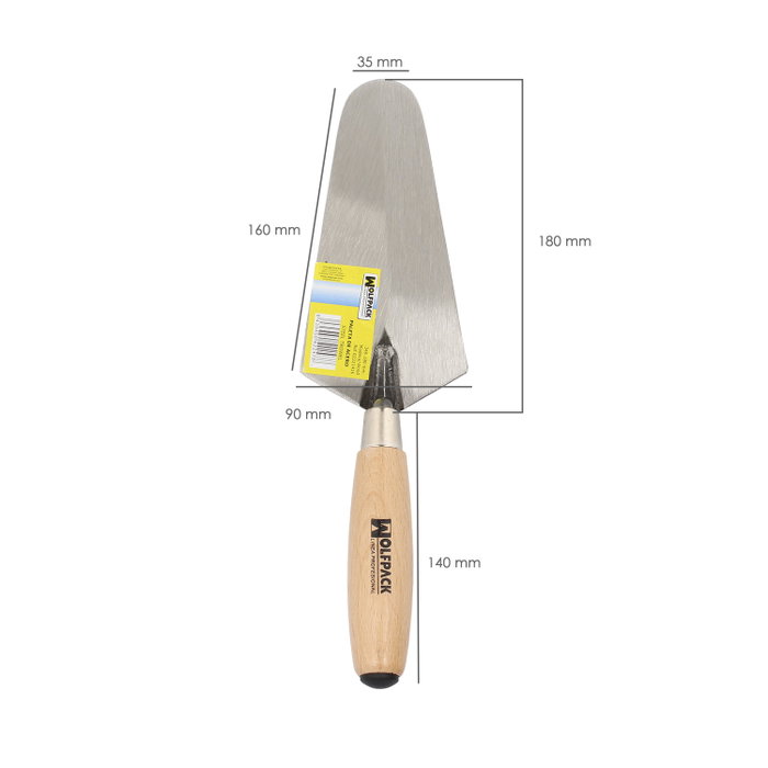 WOLFPACK LINEA PROFESIONAL Truelle Manche Bois 348 / 180 mm