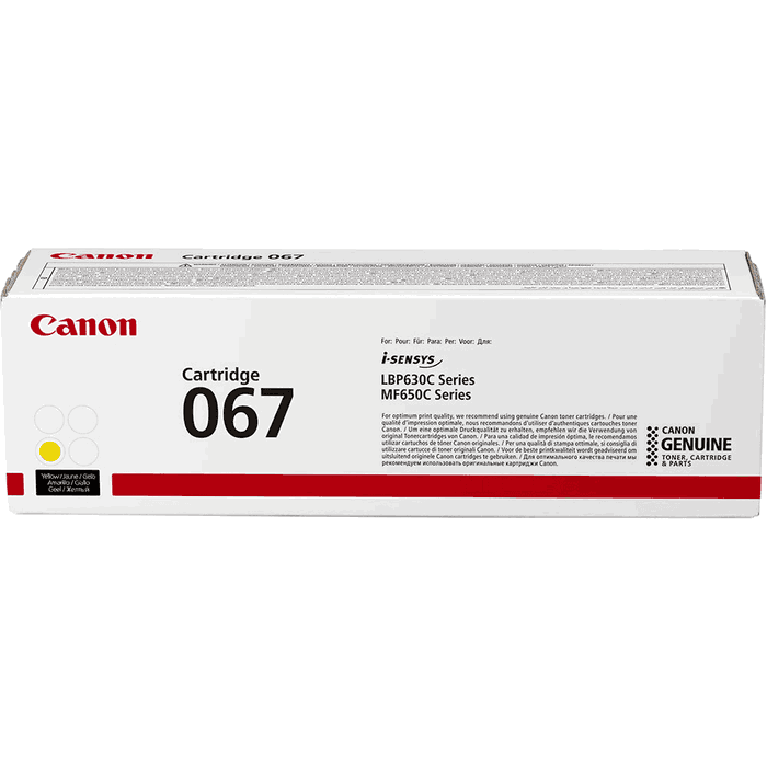 Canon 067 Cartouche Toner Jaune Canon 067 Cartouche Toner Jaune