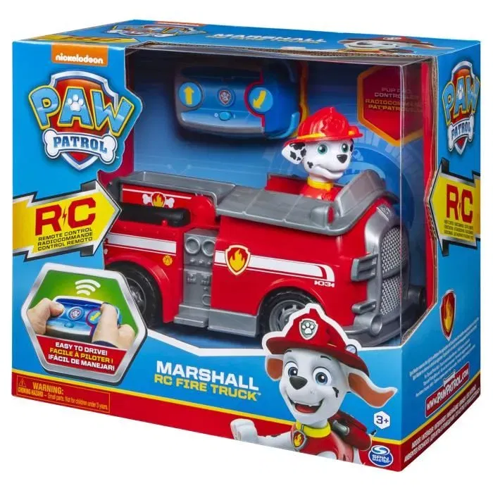 Paw Patrol - Pat'Patrouille - Véhicule radiocommandé Marcus 6054195 - Technologie 2.4 GHz avec télécommande adaptée