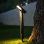 Lumisky Lot de 2 balises solaires BRITY - LED blanc chaud/froid - Autonomie 10h - Étanche IP65 - Éclairage pour jardin, allée, terrasse