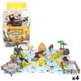 Set Animaux de la Ferme Colorbaby Plastique 14 x 10 x 5 cm (4 Unités)