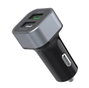 Elbe CARG-301-QC Chargeur USB Voiture Double Port avec Charge Rapide QC3.0 et Compatibilité Apple - LED