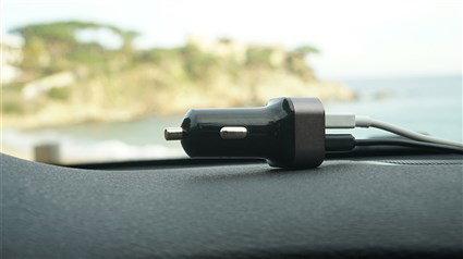 Elbe CARG-301-QC Chargeur USB Voiture Double Port avec Charge Rapide QC3.0 et Compatibilité Apple - LED