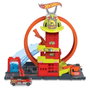 Hot Wheels City Parade de Pompiers Superloop HKX41 avec Camion de Pompiers, Jouet Enfant 4+ Ans