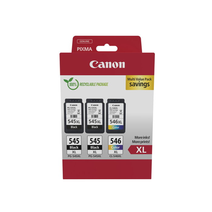 Canon Multipack de cartouches d'encre originales 8286B013 Noir, Cyan, Magenta, Jaune