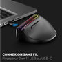 Mobility Lab ML314259 - Souris ergonomique sans fil verticale - Noir