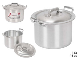 KINVARA Casserole en aluminium 14 cm, 1,5 L, Plata