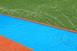 Bestway 52479 Piste Glissante avec Rampes de Saut Triple 488x214 cm +3 Ans Jardin Bestway