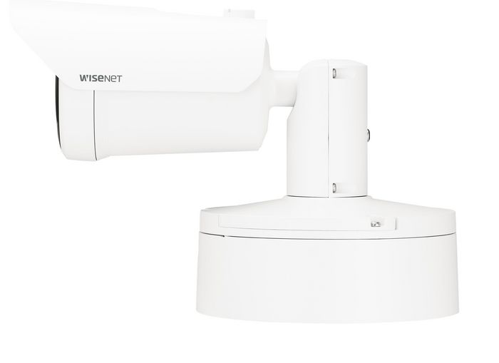 Hanwha X Series Caméra de sécurité IP Bullet 2MP, Zoom 12x, IR 90m, Blanc
