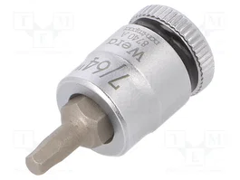 WERA Douille Allen-bit Hex-Plus 7/64 po 1/4 po 28 mm