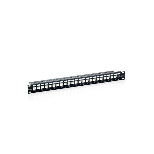 Equip Patch Panel Cat.6 24 ports vide 19" 1U noir Equip Patch Panel Cat.6 24 ports vide 19" 1U noir