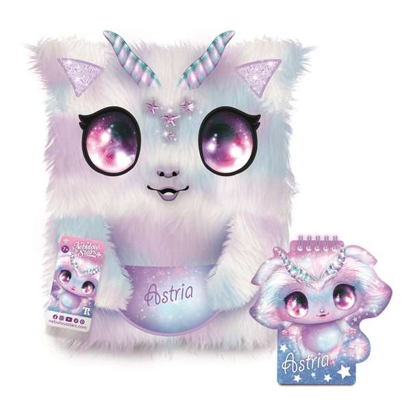 Hape - Cuaderno Fuzzy Grande Astria Nebulous Stars - Carnet de notes - 25,4 x 20,3 x 2,5 cm - Recommandé à partir de 7 ans