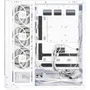 Zalman P40 DS - Boîtier Moyen Tour ATX Blanc - Sans Alimentation - 4 Ventilateurs A-RGB 120 mm, 2 Panneaux Verre Trempé, Écran LCD 9.1", Ports USB Type-C et USB 3.0