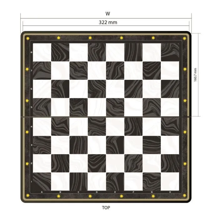 Lexibook Jeu d'échecs magnétique pliable Harry Potter, jeu de voyage et de collection Lexibook Jeu d'échecs magnétique pliable Harry Potter, jeu de voyage et de collection