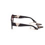 Guess Gafas Lunettes de Soleil Femme GU7892 01T Carrées Noir Plastique Verres Dégradés Bordeaux