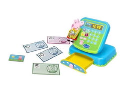 Color Baby Caja Registradora Peppa Pig - Jeu d'imitation Caisse Enregistreuse avec Sons et Lumières pour Enfants à partir de 3 Ans - Multilingue (Espagnol, Français, Anglais, etc.)