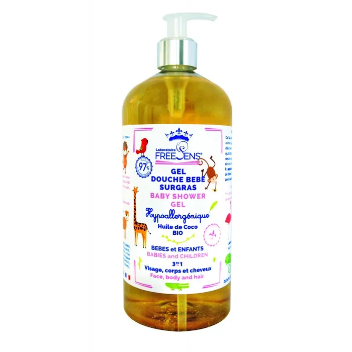 Laboratoire Freesens Gel douche & shampooing 2 en 1 à l'huile de coco Laboratoire Freesens Gel douche & shampooing 2 en 1 à l'huile de coco