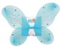 Ailes de fée bleues 50x35 cm avec détails argentés