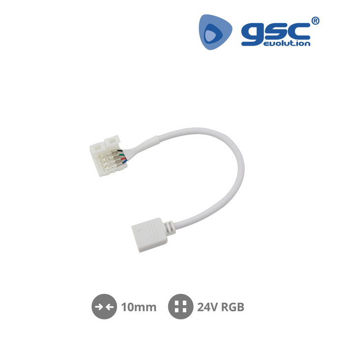 GSC Evolution Connecteur mâle/femelle à connexion rapide pour ruban LED 24V RGB GSC Evolution Connecteur mâle/femelle à connexion rapide pour ruban LED 24V RGB