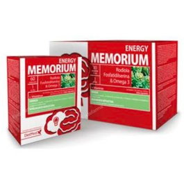 Dietmed Memorium Energy 30 Ampoules - Complément Alimentaire Énergie Mentale et Physique avec Omega 3, Ginseng, Rhodiola