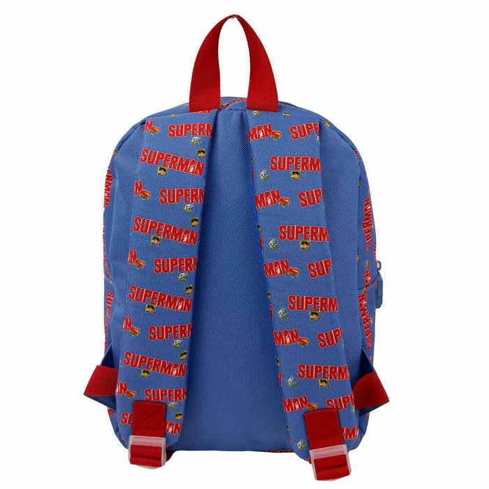 CYP BRANDS Mochila 3D Krypto & Superman DC Comics 30 cm, Compartiment Principal à Fermeture Éclair, Tirants Ajustables et Ergonomiques