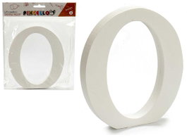 Pincello Lettre O en Bois Blanc 1,8 x 15 cm (Set de 12)