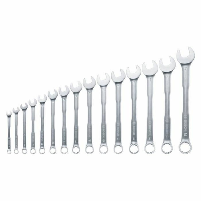 Bosch Set de 15 clés mixtes 6-21 mm Bosch Set de 15 clés mixtes 6-21 mm
