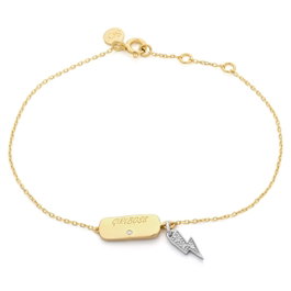 Secrecy Bracelet Girl Boss en Argent 925 et Or 18K avec Diamant