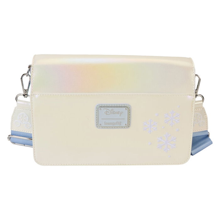 Loungefly Sac bandoulière Disney Winter Wonderland Mickey and Friends - 23.75 cm, cuir vegan, fermeture magnétique, bandoulière amovible