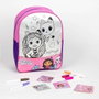 Cerdá Set DIY Sac à Dos Maison de Poupée Gabby 30 x 38 x 14 cm Rose - À Partir de 3 Ans
