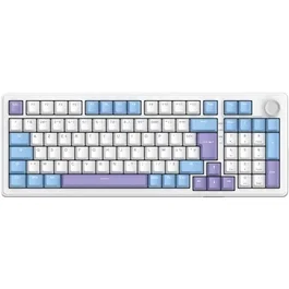 Clavier mécanique The G-Lab KEYZ Elite 400 WB - Triple mode 2.4GHz/Bluetooth/USB - 96% AZERTY - Switches linéaires pré-lubrifiés Hot Swap - RGB - Compatible Windows & Mac