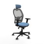 Piqueras y Crespo 2D036G2 Chaise de Bureau avec Appui-tête Bleu ciel