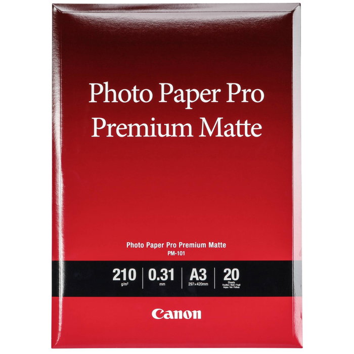 Canon PM-101 Pro Premium Matte A3, 20 feuilles, 210 g Canon PM-101 Pro Premium Matte A3, 20 feuilles, 210 g