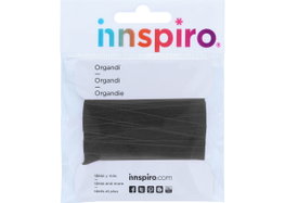 Innspiro Cinta organdí noir 7 mm, 5 m