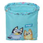 Bluey Sac à dos serré par des ficelles Bleu ciel