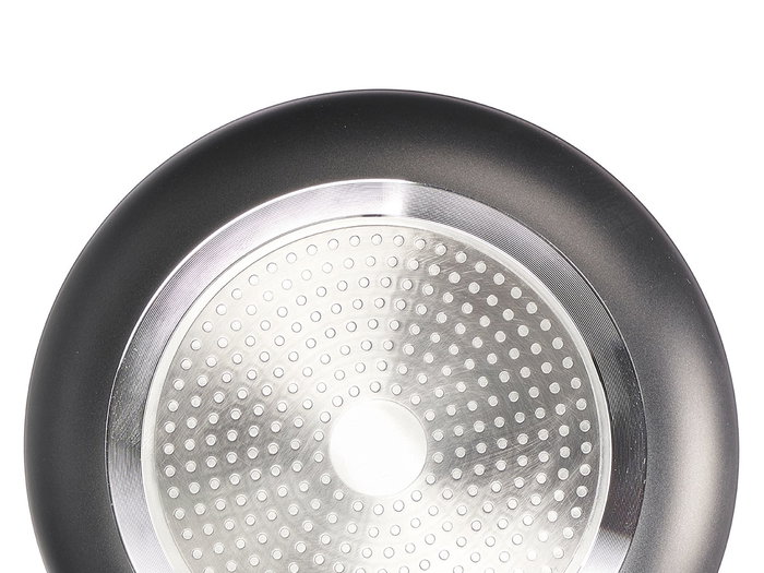 Kinvara Set de 3 poêles en aluminium noir 20/24/28 cm avec revêtement antiadhésif, compatibles induction (Set de 6) Kinvara Set de 3 poêles en aluminium noir 20/24/28 cm avec revêtement antiadhésif, compatibles induction (Set de 6)