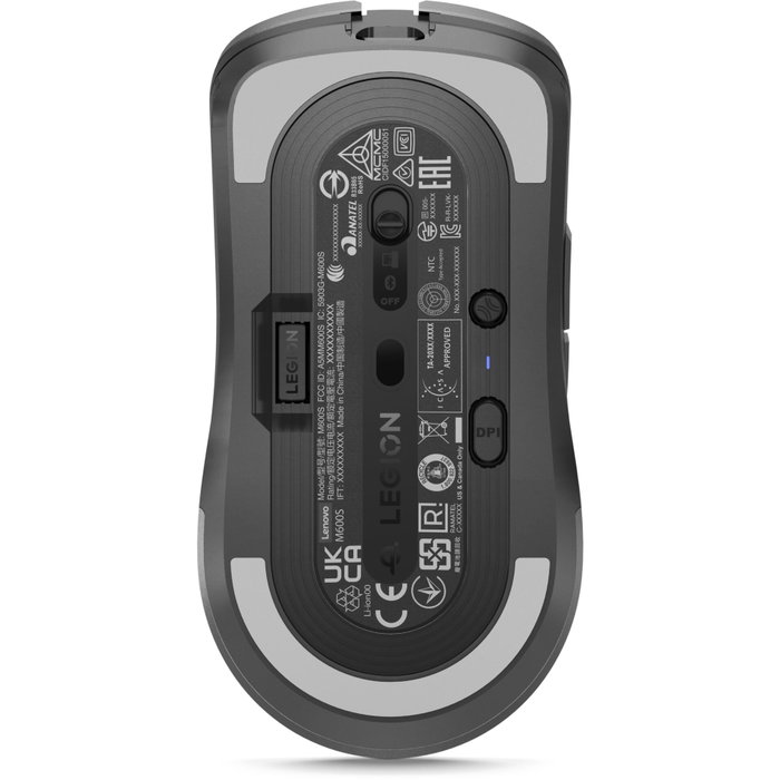 Lenovo Legion M600s Qi Souris Gaming sans fil, Gris