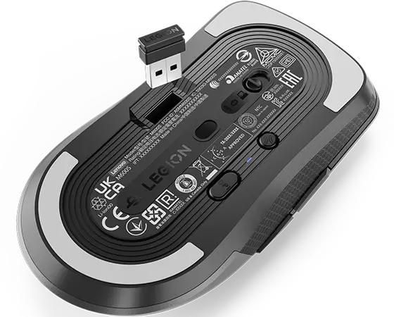 Lenovo Legion M600s Qi - Souris Gaming Sans Fil Ultra-Légère (73g), Capteur Optique 19000 DPI, Recharge USB-C et Qi, 6 Boutons Programmable