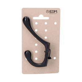 Edm Support en fer forgé noir 13 x 5 cm