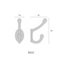 Edm Colgador de forja negro 13 x 5 cm