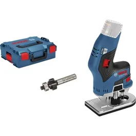 Bosch Professional 06016B0001 Affleureuse sans fil 12 V à moteur sans balais, construction compacte et ergonomique, outil portatif pour guidage facile