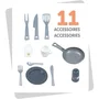 Smoby Cuisine Vanille avec 11 accessoires