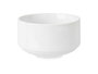 Vessia Bowl Apilable Porcelaine Blanc 10 cm 350 ml – Compatible Lave-vaisselle et Micro-ondes (Set de 36)