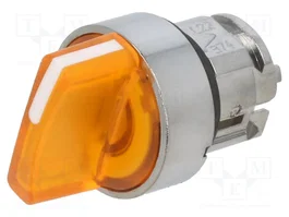 SCHNEIDER ELECTRIC Commutateur rotatif Harmony XB4 orange, 22mm, 3 positions stables, LED