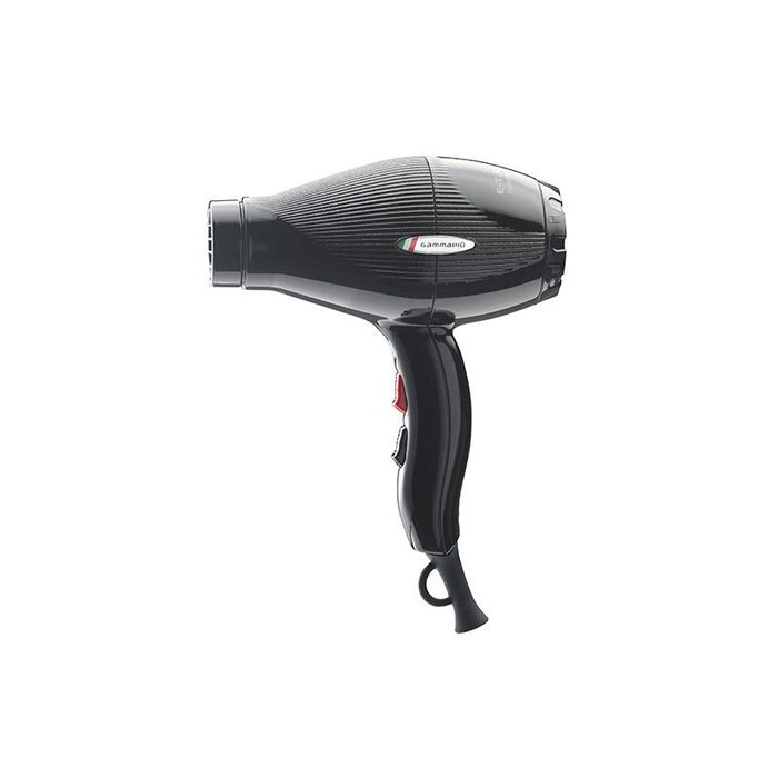 Gammapiu Sèche-cheveux E-C. Light Black - Compact et léger avec puissance maximale, technologie Evolution Turbo Compressor, revêtement tourmaline Gammapiu Sèche-cheveux E-C. Light Black - Compact et léger avec puissance maximale, technologie Evolution Turbo Compressor, revêtement tourmaline
