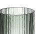 Vivalto Verre Bas Mousse Rayures 270 ml Vert 7x9x7 cm (Set de 24)