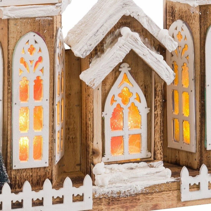 BigBuy Home Décoration lumineuse Église Naturel